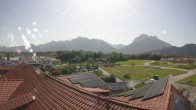 Archiv Foto Webcam Füssen: Ausblick vom Hotel Sommer 09:00