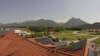 Archiv Foto Webcam Füssen: Ausblick vom Hotel Sommer 13:00
