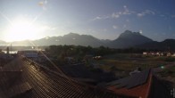 Archiv Foto Webcam Füssen: Ausblick vom Hotel Sommer 06:00