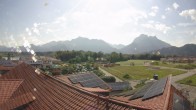 Archiv Foto Webcam Füssen: Ausblick vom Hotel Sommer 09:00