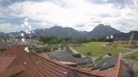 Archiv Foto Webcam Füssen: Ausblick vom Hotel Sommer 09:00
