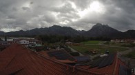 Archiv Foto Webcam Füssen: Ausblick vom Hotel Sommer 09:00