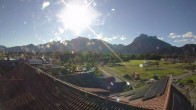 Archiv Foto Webcam Füssen: Ausblick vom Hotel Sommer 08:00