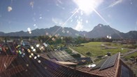 Archiv Foto Webcam Füssen: Ausblick vom Hotel Sommer 09:00