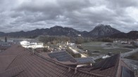 Archiv Foto Webcam Füssen: Ausblick vom Hotel Sommer 17:00