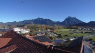 Archiv Foto Webcam Füssen: Ausblick vom Hotel Sommer 13:00