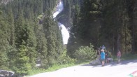 Archiv Foto Webcam Krimmler Wasserfall - Hanke&#39;s Café 13:00