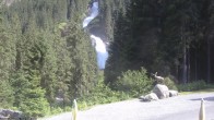 Archiv Foto Webcam Krimmler Wasserfall - Hanke&#39;s Café 15:00