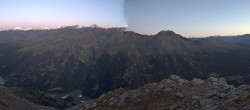 Archived image Webcam View at barrier lake Zufritt in Vinschgau Valley 04:00