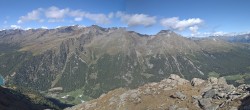 Archived image Webcam View at barrier lake Zufritt in Vinschgau Valley 08:00