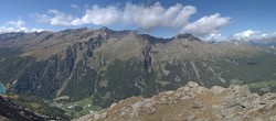 Archived image Webcam View at barrier lake Zufritt in Vinschgau Valley 10:00