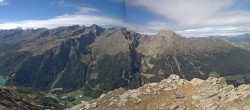 Archived image Webcam View at barrier lake Zufritt in Vinschgau Valley 13:00
