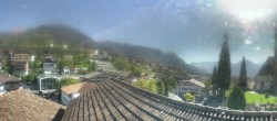 Archived image Webcam Panoramic View of Schenna 13:00