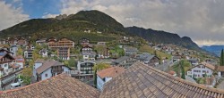 Archived image Webcam Panoramic View of Schenna 13:00
