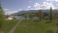 Archiv Foto Webcam am Strandbad Hermagor am Pressegger See in Kärnten - Österreich. 13:00
