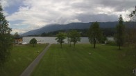 Archiv Foto Webcam am Strandbad Hermagor am Pressegger See in Kärnten - Österreich. 13:00
