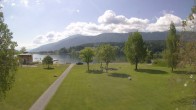 Archiv Foto Webcam am Strandbad Hermagor am Pressegger See in Kärnten - Österreich. 09:00