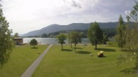 Archiv Foto Webcam am Strandbad Hermagor am Pressegger See in Kärnten - Österreich. 09:00