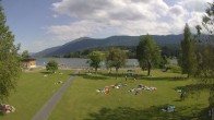 Archiv Foto Webcam am Strandbad Hermagor am Pressegger See in Kärnten - Österreich. 15:00