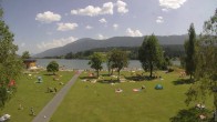 Archiv Foto Webcam am Strandbad Hermagor am Pressegger See in Kärnten - Österreich. 13:00