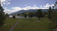 Archiv Foto Webcam am Strandbad Hermagor am Pressegger See in Kärnten - Österreich. 11:00
