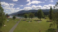 Archiv Foto Webcam am Strandbad Hermagor am Pressegger See in Kärnten - Österreich. 13:00