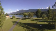 Archiv Foto Webcam am Strandbad Hermagor am Pressegger See in Kärnten - Österreich. 17:00