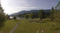 Archiv Foto Webcam am Strandbad Hermagor am Pressegger See in Kärnten - Österreich. 07:00