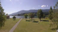 Archiv Foto Webcam am Strandbad Hermagor am Pressegger See in Kärnten - Österreich. 09:00