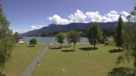Archiv Foto Webcam am Strandbad Hermagor am Pressegger See in Kärnten - Österreich. 13:00