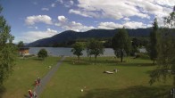 Archiv Foto Webcam am Strandbad Hermagor am Pressegger See in Kärnten - Österreich. 15:00