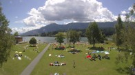 Archiv Foto Webcam am Strandbad Hermagor am Pressegger See in Kärnten - Österreich. 11:00