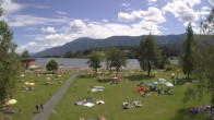 Archiv Foto Webcam am Strandbad Hermagor am Pressegger See in Kärnten - Österreich. 13:00