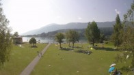 Archiv Foto Webcam am Strandbad Hermagor am Pressegger See in Kärnten - Österreich. 09:00