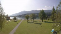 Archiv Foto Webcam am Strandbad Hermagor am Pressegger See in Kärnten - Österreich. 09:00