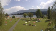Archiv Foto Webcam am Strandbad Hermagor am Pressegger See in Kärnten - Österreich. 13:00