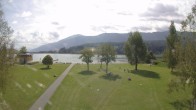 Archiv Foto Webcam am Strandbad Hermagor am Pressegger See in Kärnten - Österreich. 09:00