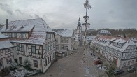 Archiv Foto Webcam Blick auf den Marktplatz von Gersfeld 13:00