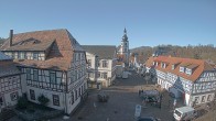 Archiv Foto Webcam Blick auf den Marktplatz von Gersfeld 11:00