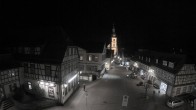 Archiv Foto Webcam Blick auf den Marktplatz von Gersfeld 19:00