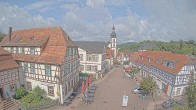 Archiv Foto Webcam Blick auf den Marktplatz von Gersfeld 09:00