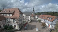 Archiv Foto Webcam Blick auf den Marktplatz von Gersfeld 11:00