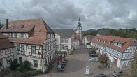 Archiv Foto Webcam Blick auf den Marktplatz von Gersfeld 11:00