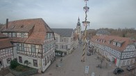 Archiv Foto Webcam Blick auf den Marktplatz von Gersfeld 08:00