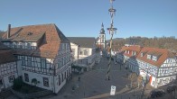 Archiv Foto Webcam Blick auf den Marktplatz von Gersfeld 10:00