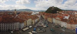 Archiv Foto Webcam Grazer Rathaus 13:00