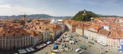 Archiv Foto Webcam Grazer Rathaus 13:00