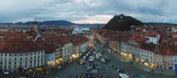 Archiv Foto Webcam Grazer Rathaus 19:00