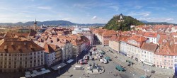 Archiv Foto Webcam Grazer Rathaus 13:00