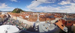 Archiv Foto Webcam Grazer Rathaus 13:00